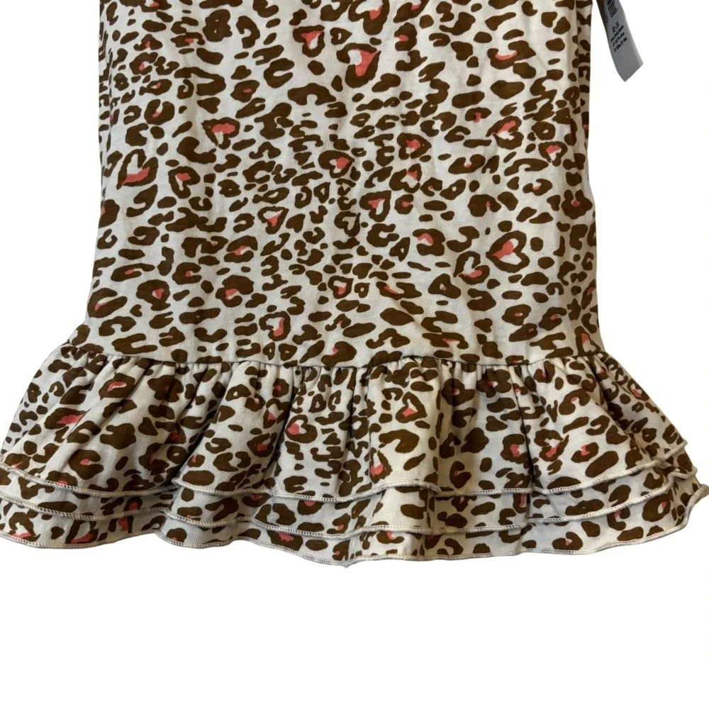 Old Navy Girls‎ Ruffle Dress 18 24 Months NWT Leopard Print Long Sleeve